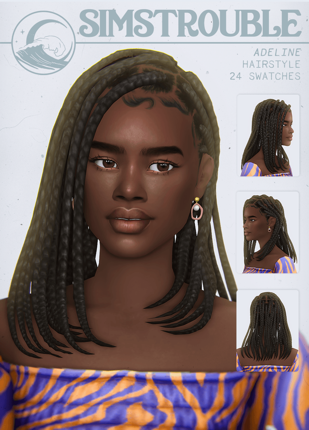 Прическа Adeline Braids